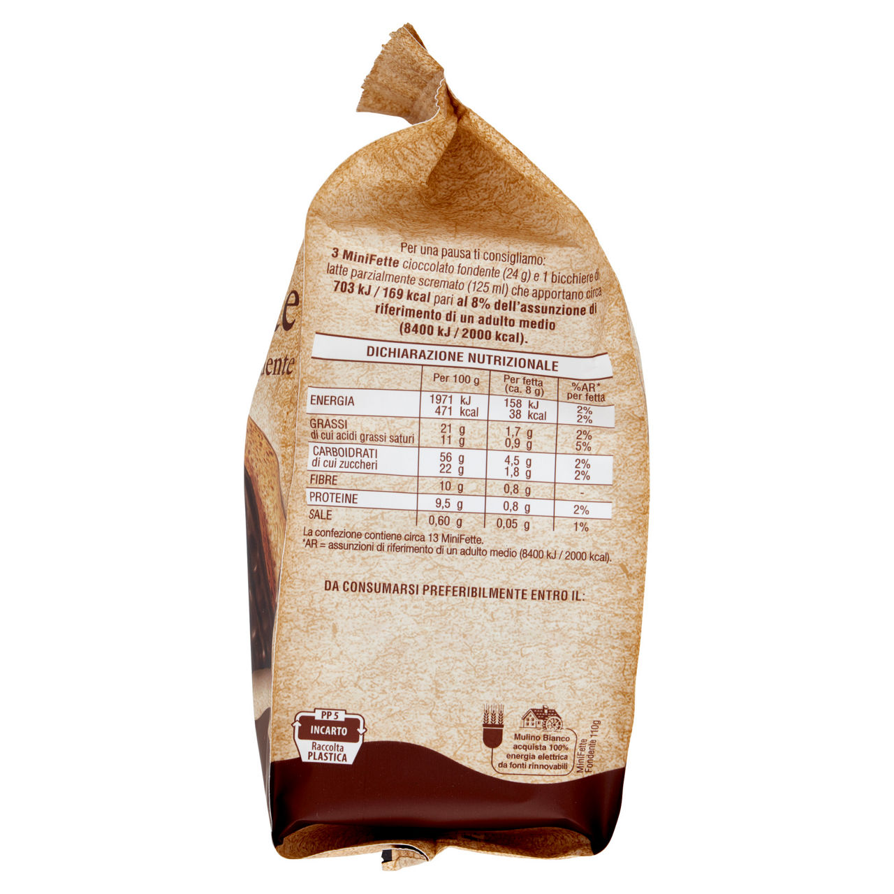 Mini fette biscottate integrali con cioccolato fondente 110 gr - Immagine 11