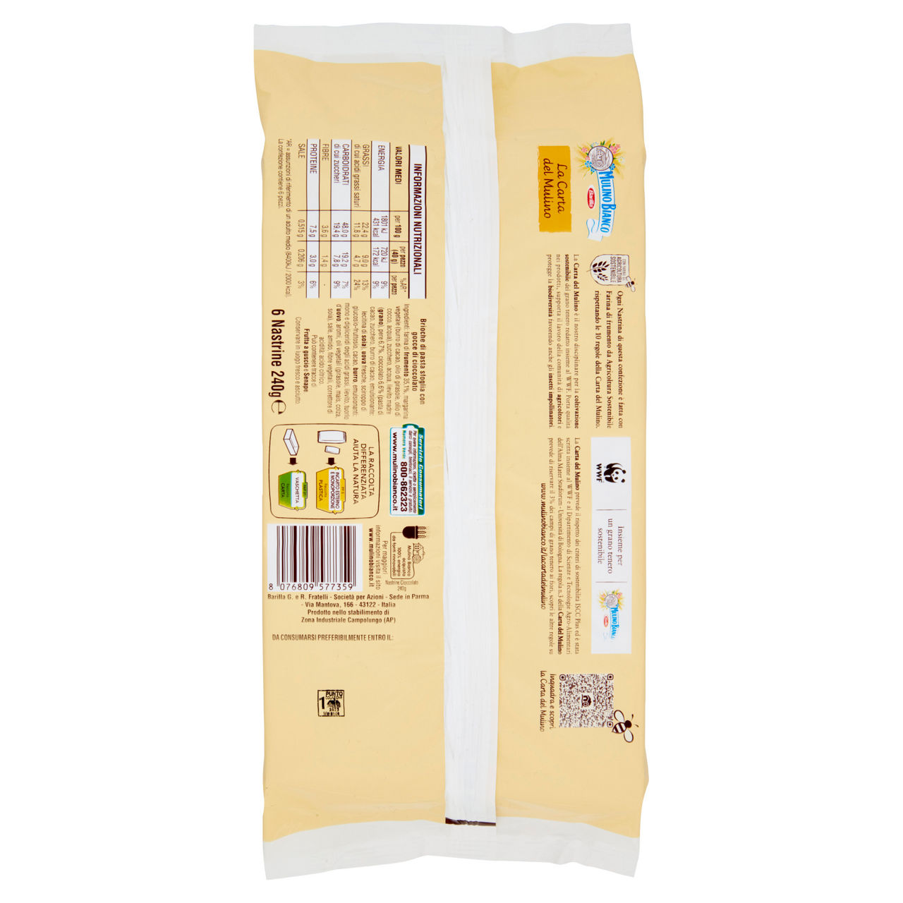 Merendine Nastrine cioccolato 6 pz 240 gr - Immagine 51