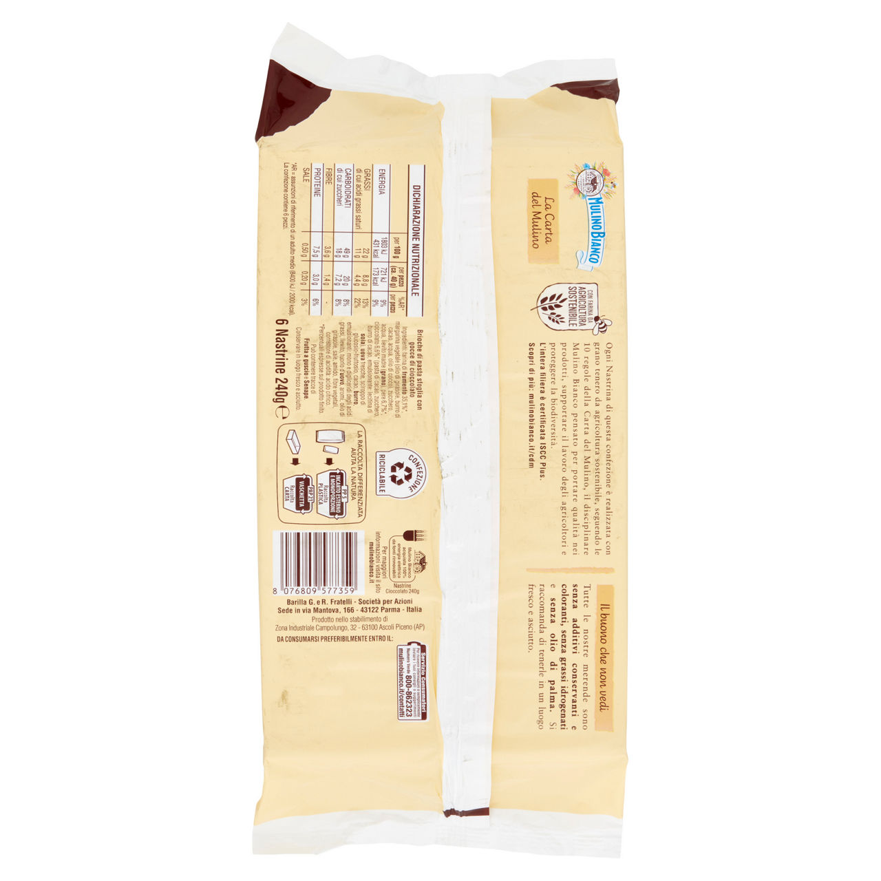 Merendine Nastrine cioccolato 6 pz 240 gr - Immagine 101