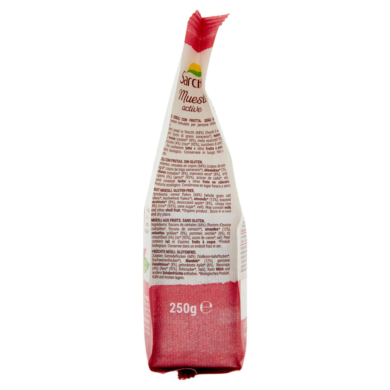 Muesli bio active con mandorle nocciole e mela 250 gr - Immagine 51