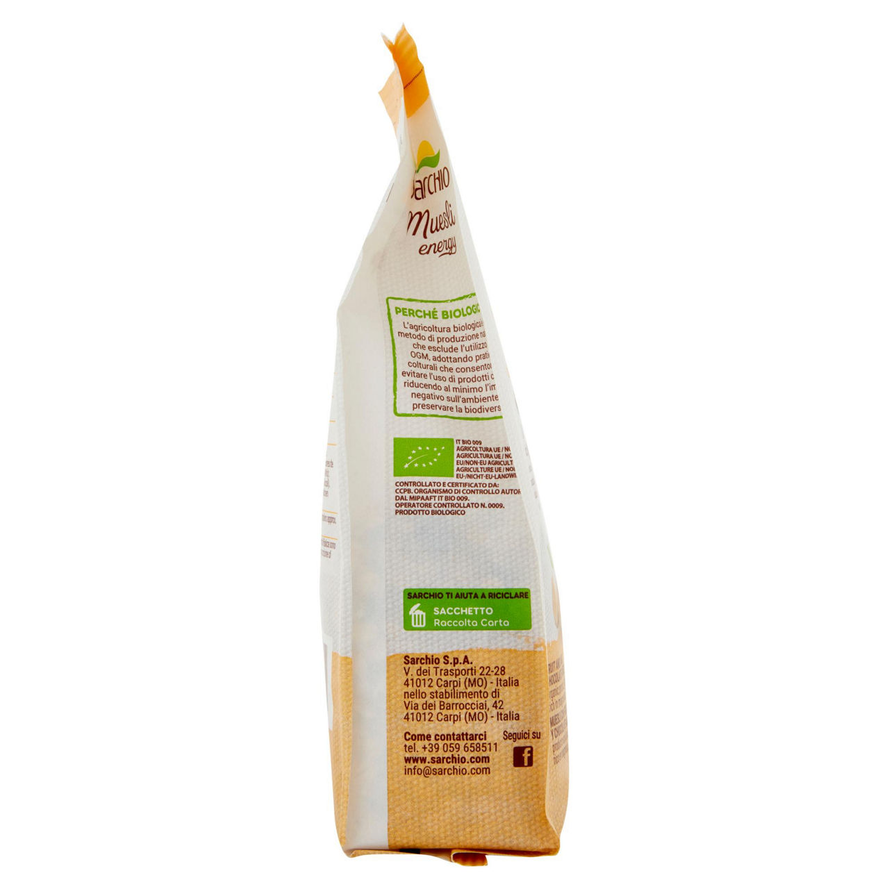 Muesli Energy di cereali con frutta e cioccolato bio senza glutine 250 gr - Immagine 21