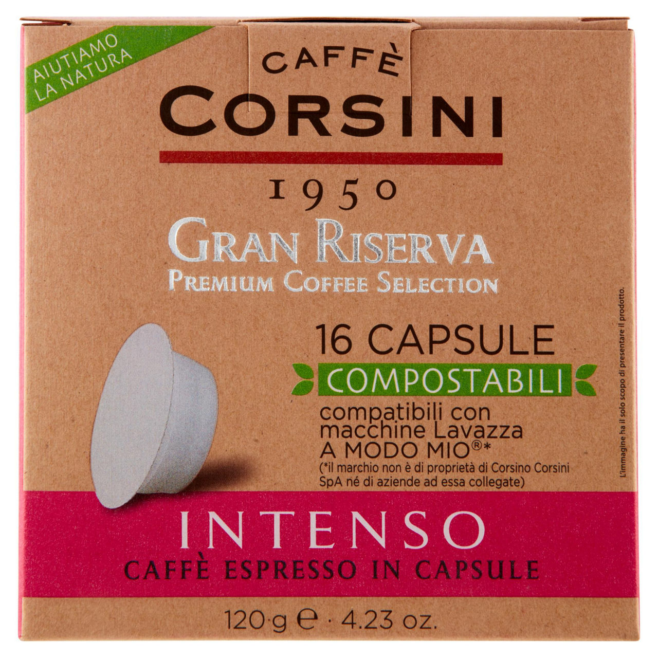 Caffè in capsule intenso compatibili con Lavazza A Modo Mio 16 pz  - Immagine 01