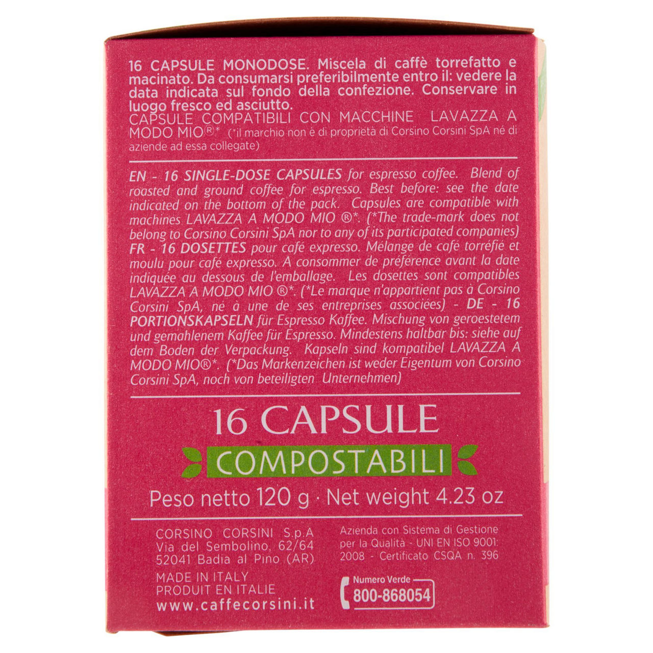 Caffè in capsule intenso compatibili con Lavazza A Modo Mio 16 pz  - Immagine 51