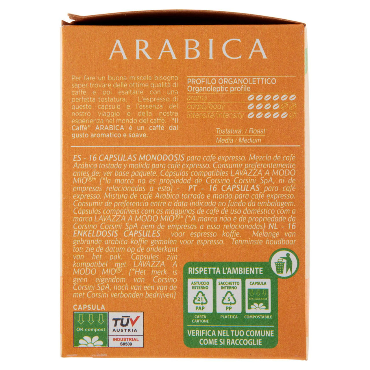 Caffè in capsule arabica compatibili con Lavazza A Modo Mio 16 pz - Immagine 11