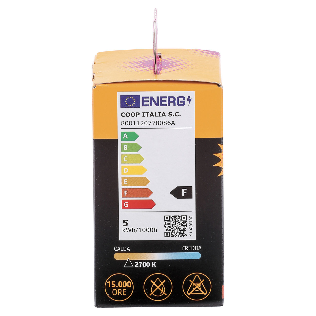 Lampadina led a goccia luce calda 40W E27 470 lumen - Immagine 21