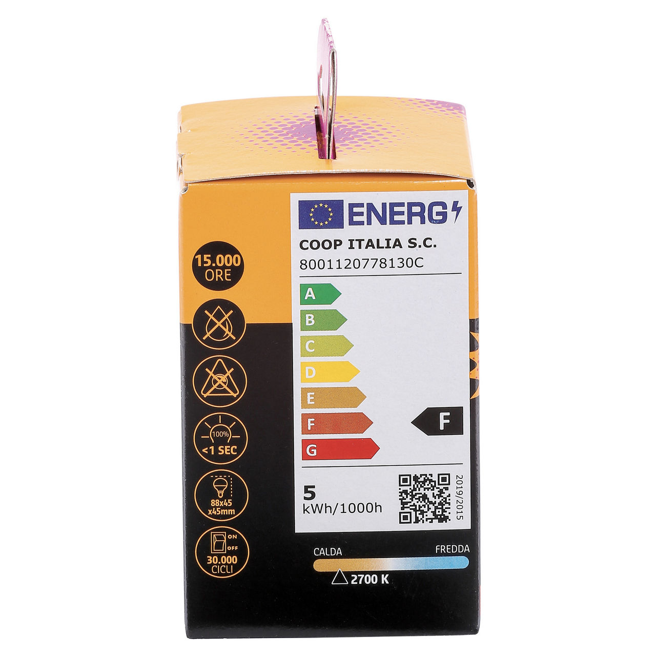 Lampadina led a sfera luce calda 40W E14 470 lumen - Immagine 21