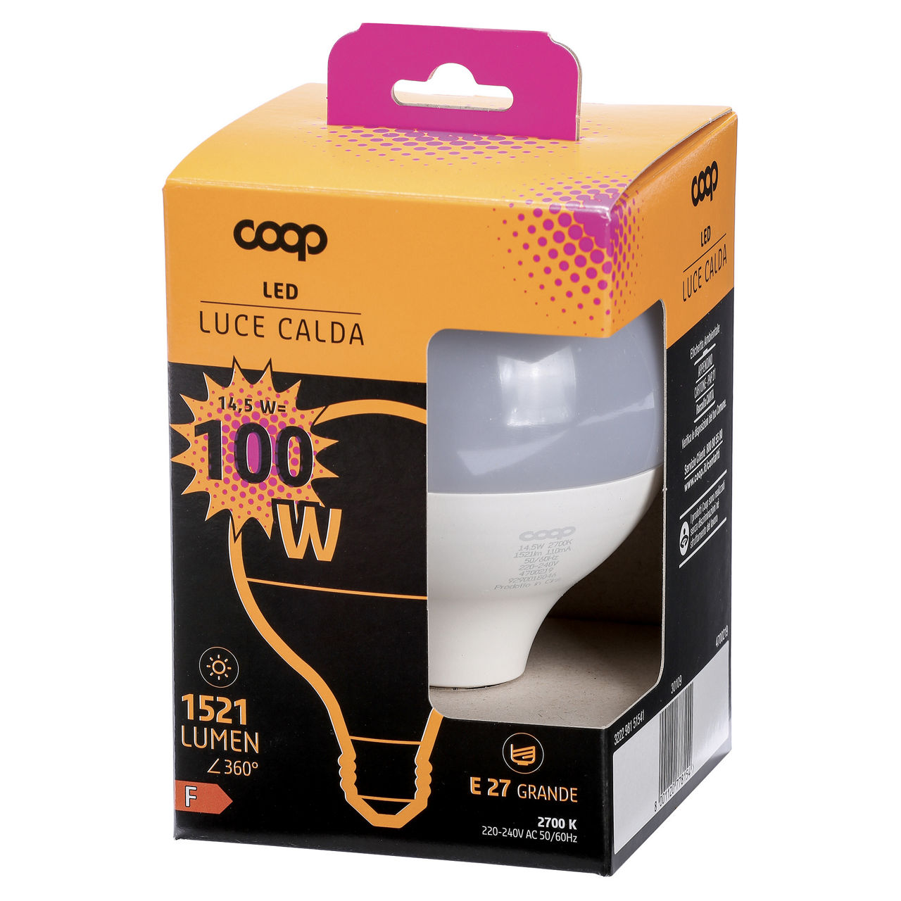 Led globo coop 100w e27 1521lm a+ - Immagine 01