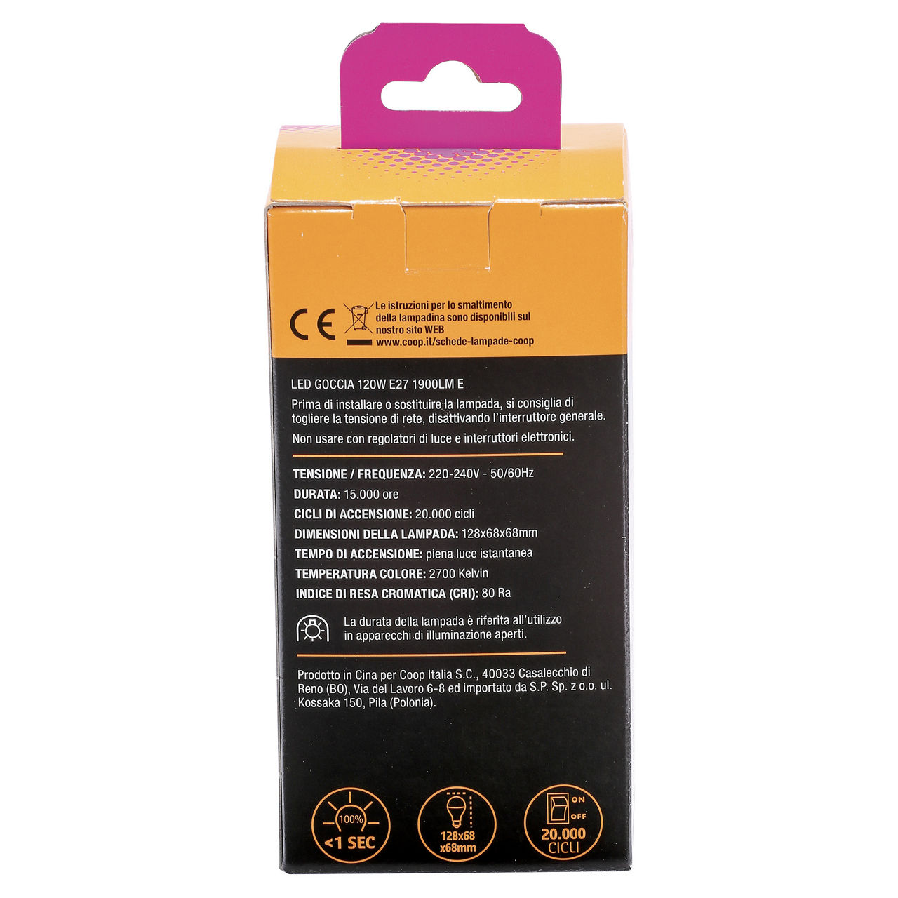 Led goccia coop 120w e27 1900lm a+ - Immagine 21