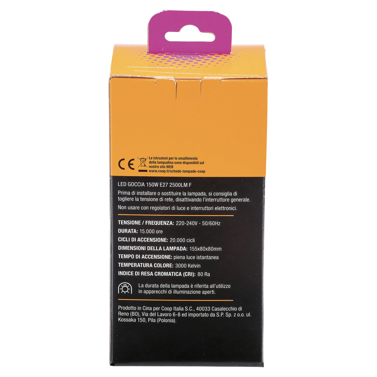 Led goccia coop 150w e27 2500lm a+ - Immagine 21