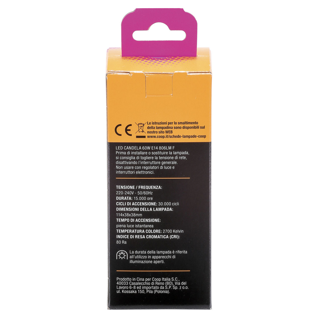 Led candela coop 60w e14 806lm a+ - Immagine 11