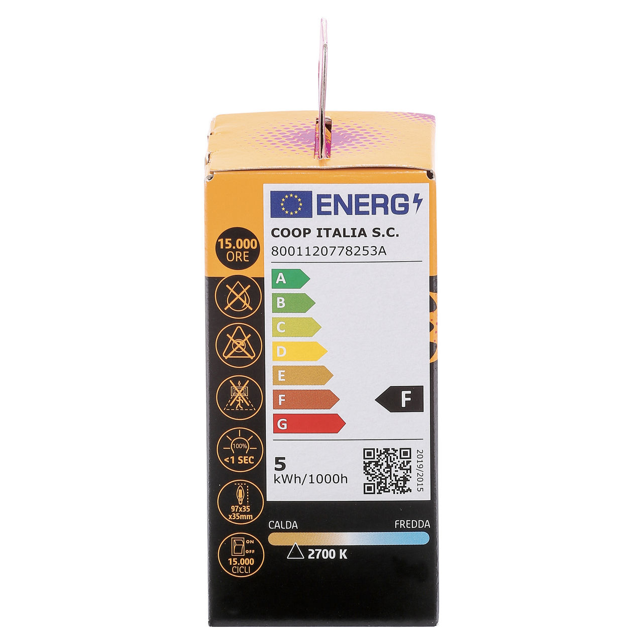Led fil candela coop 40w e14 470lm 2700k - Immagine 21