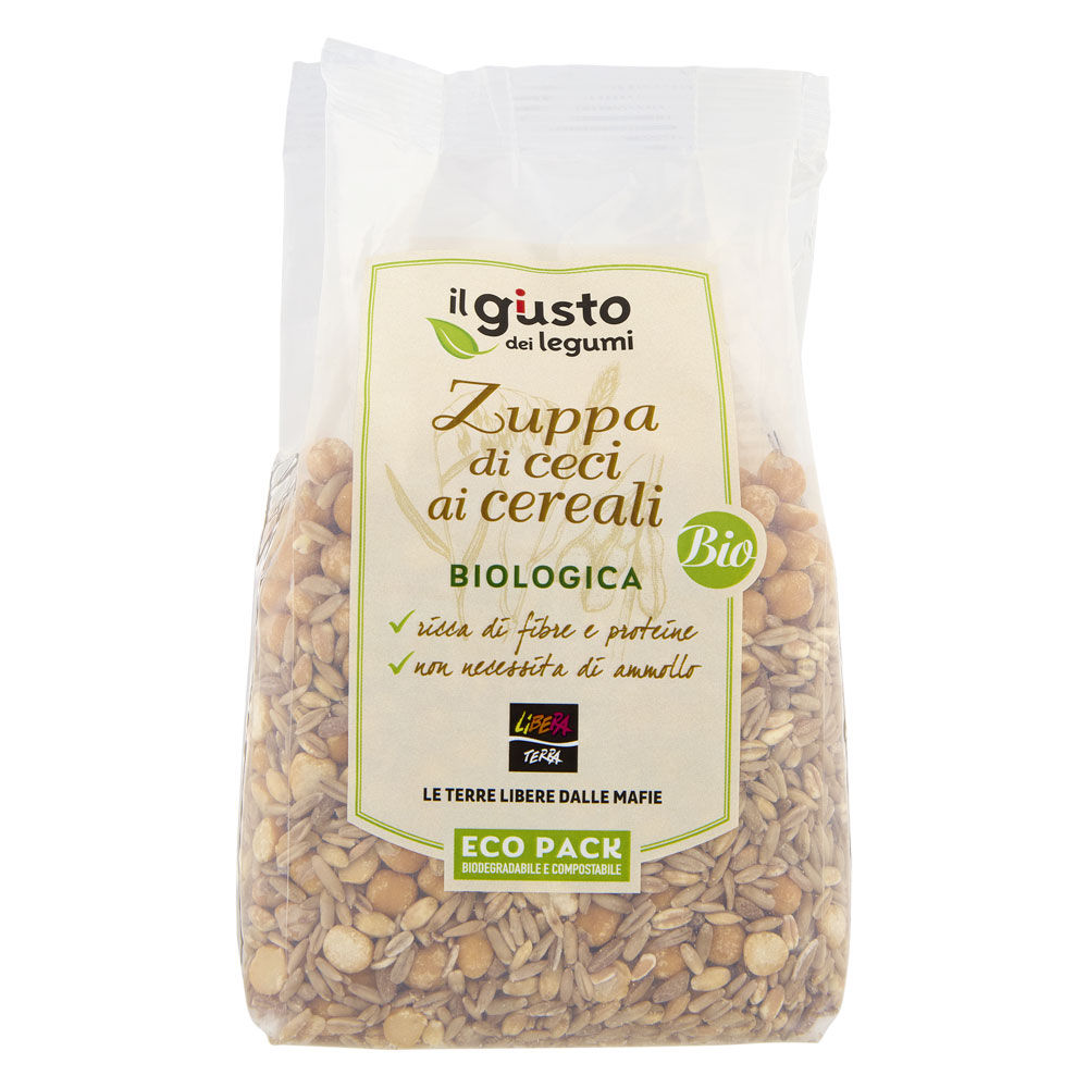 Zuppa di ceci ai cereali bio 400 gr - Immagine 01
