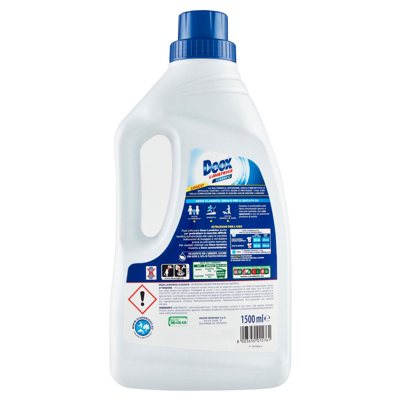 Detersivo lavatrice liquido classico 30 lavaggi 1,5 lt - Immagine 41