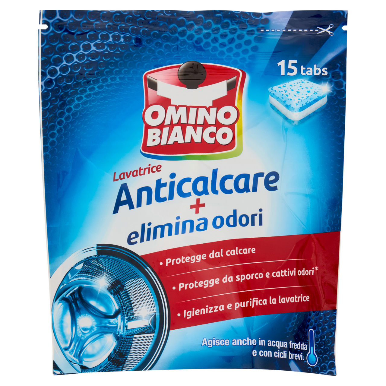 Cura lavatrice anticalcare in tabs 15 pz - Immagine 01