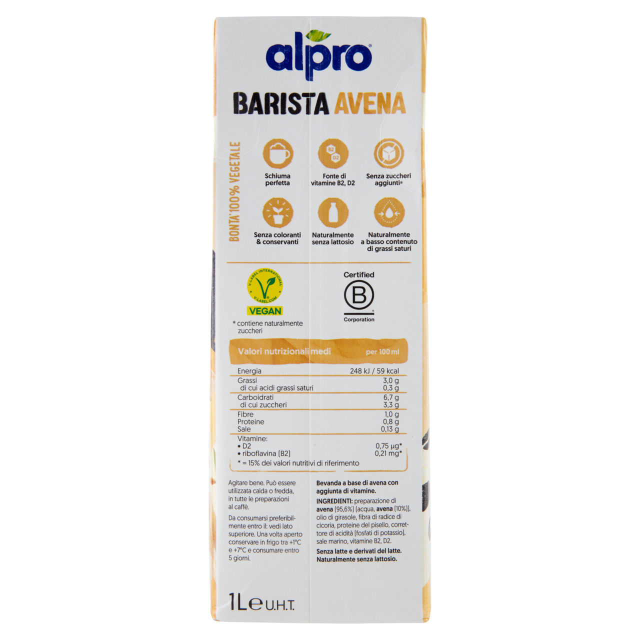 Bevanda di avena tipo Barista senza zuccheri aggiunti 1 lt - Immagine 11