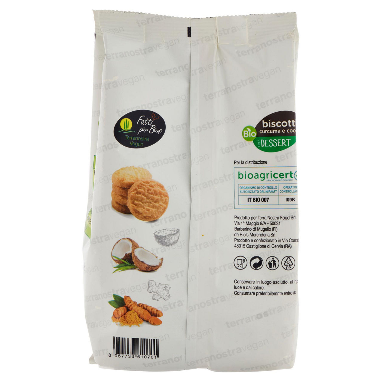 Biscotti cocco e curcuma bio 200 gr - Immagine 41