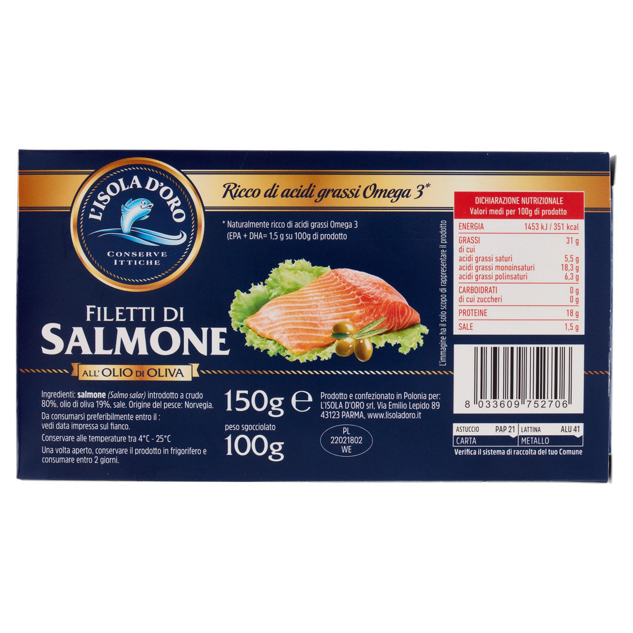 Salmone o/o isola d'oro gr150 - Immagine 21
