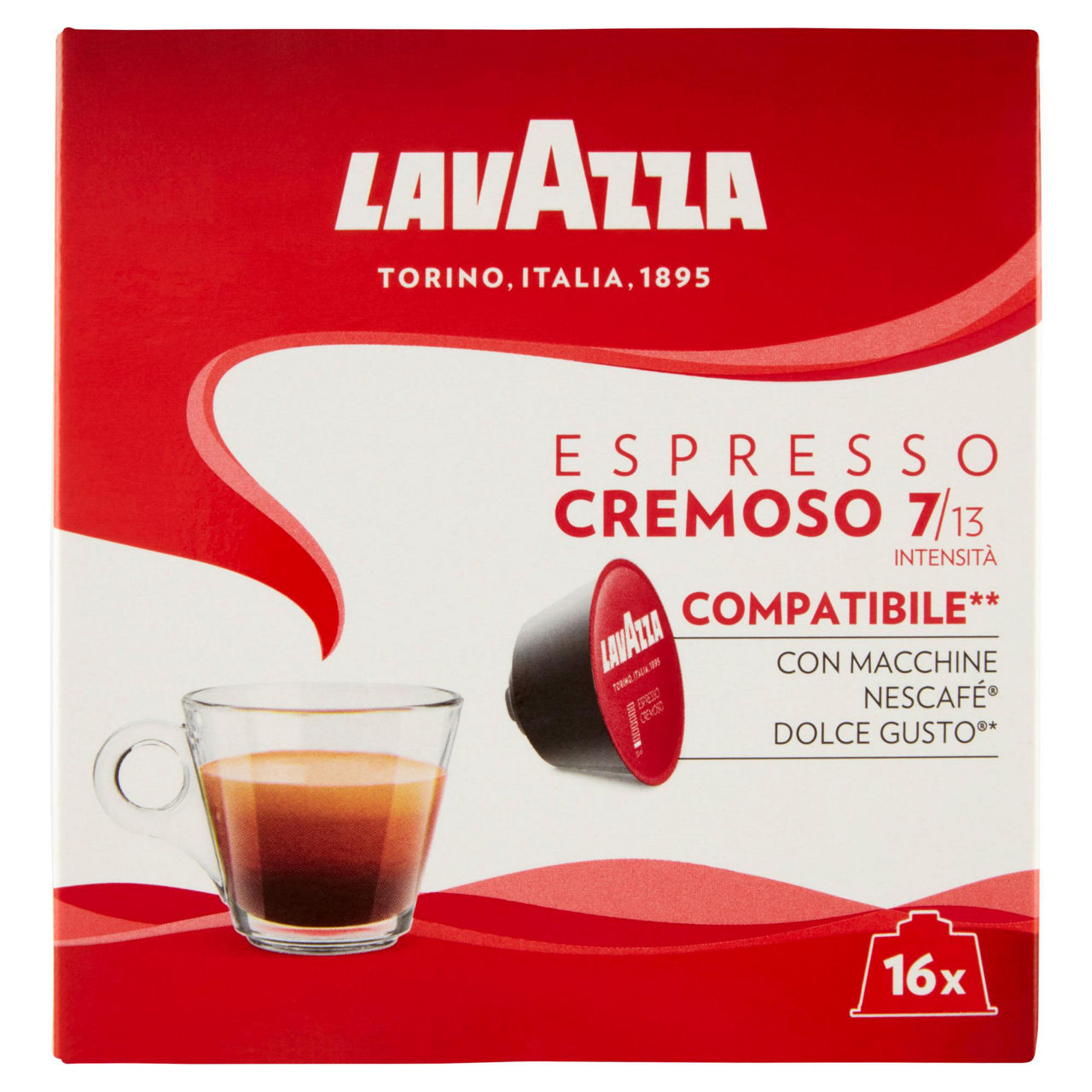 Capsule Lavazza Espresso Cremoso Compatibile con Macchine Nescafé Dolce Gusto  nr.16 - Immagine 01