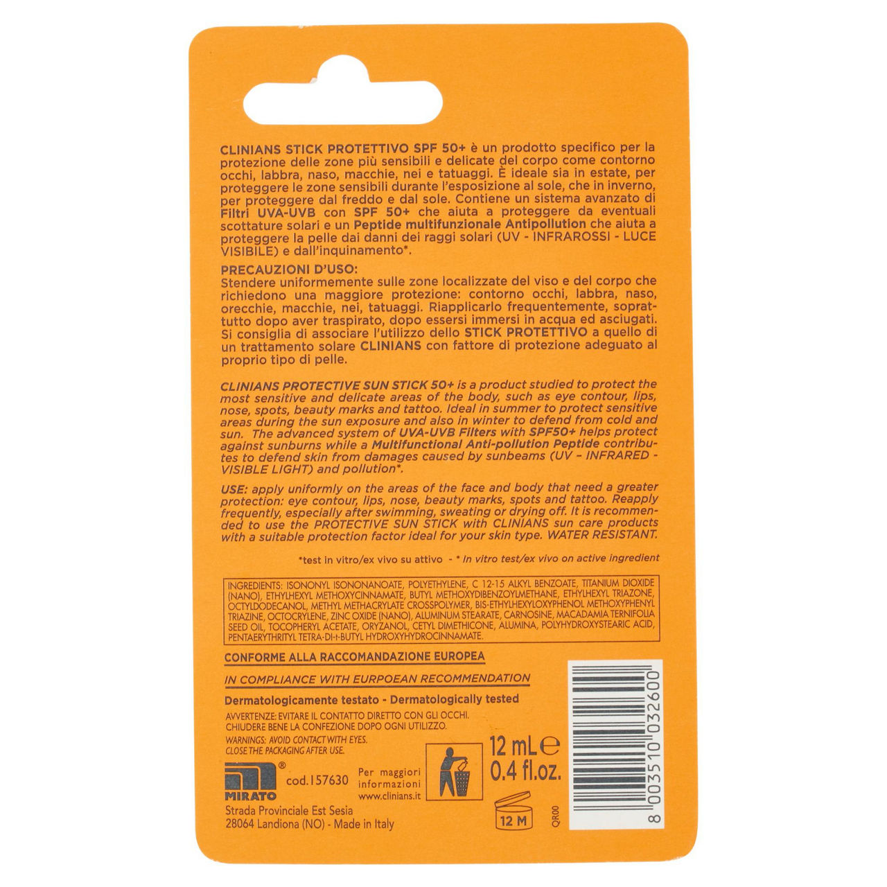Stick solare antipollution clinians spf 50+ ml 12 - Immagine 11