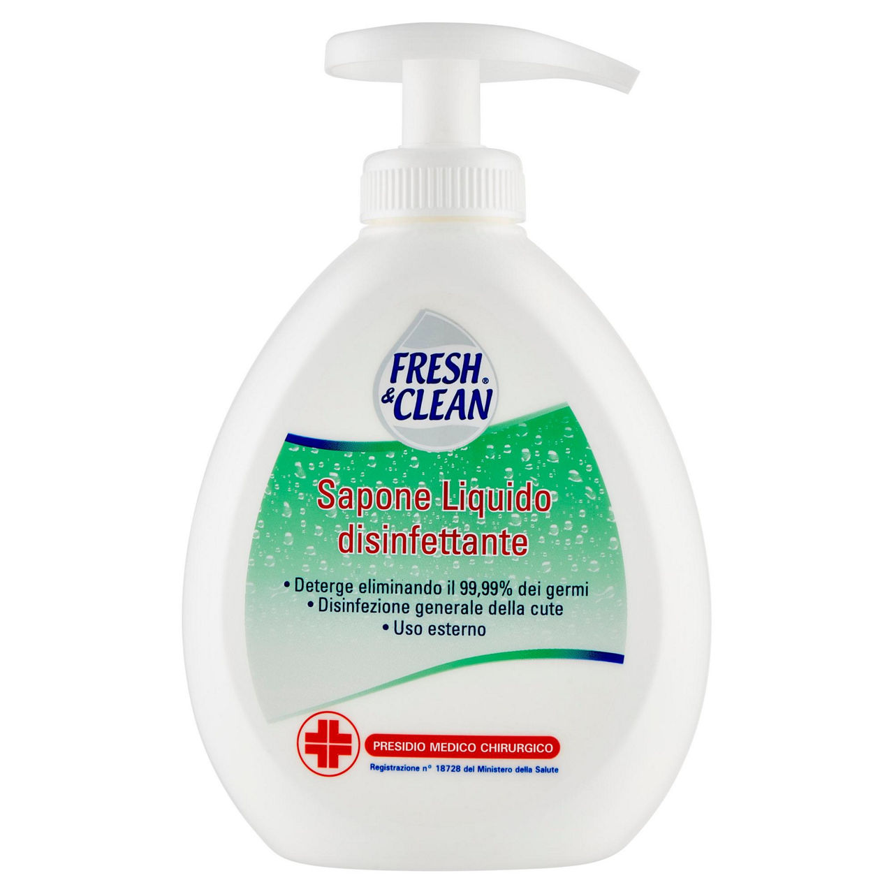 Sapone liquido fresh & clean disinfettante pmc ml300 - Immagine 01