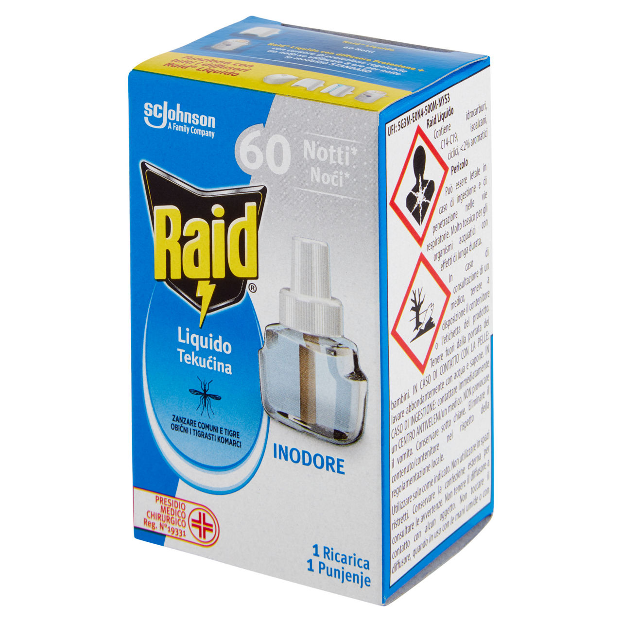 Insetticida raid liquido ricarica 60 notti inodore ml 36 - Immagine 61