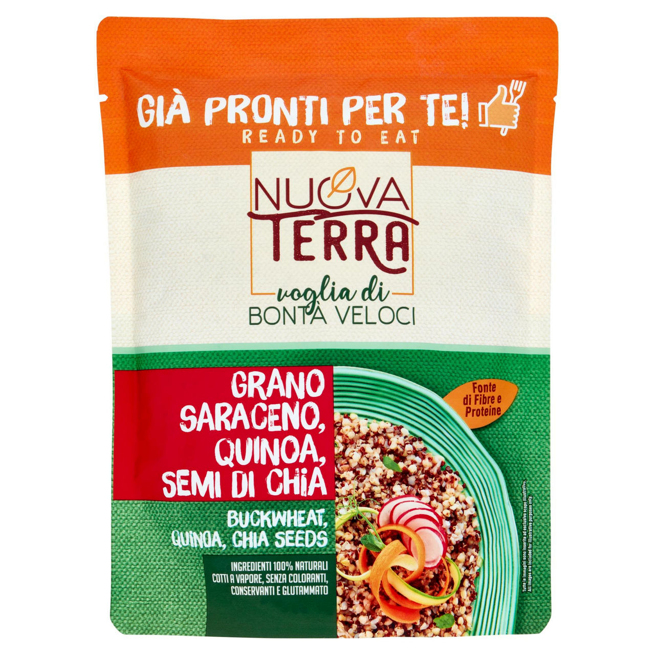 Grano saraceno pronto con quinoa e semi di chia 250 gr
