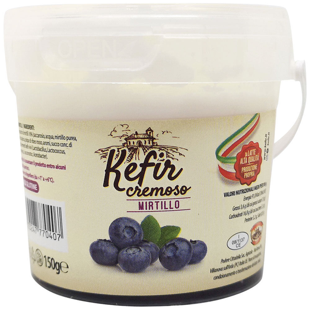 Kefir cremoso al mirtillo 150 gr - Immagine 01