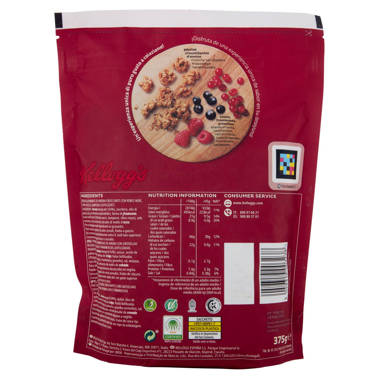 Muesli con frutti rossi 375 gr - Immagine 11