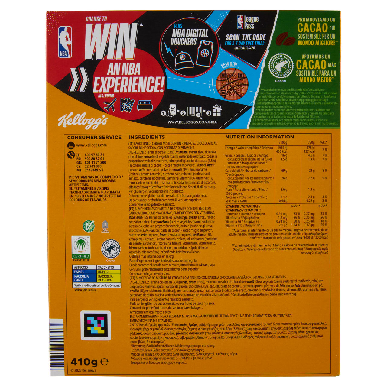Cereali ripieni di cioccolato e nocciole 410 gr - Immagine 31