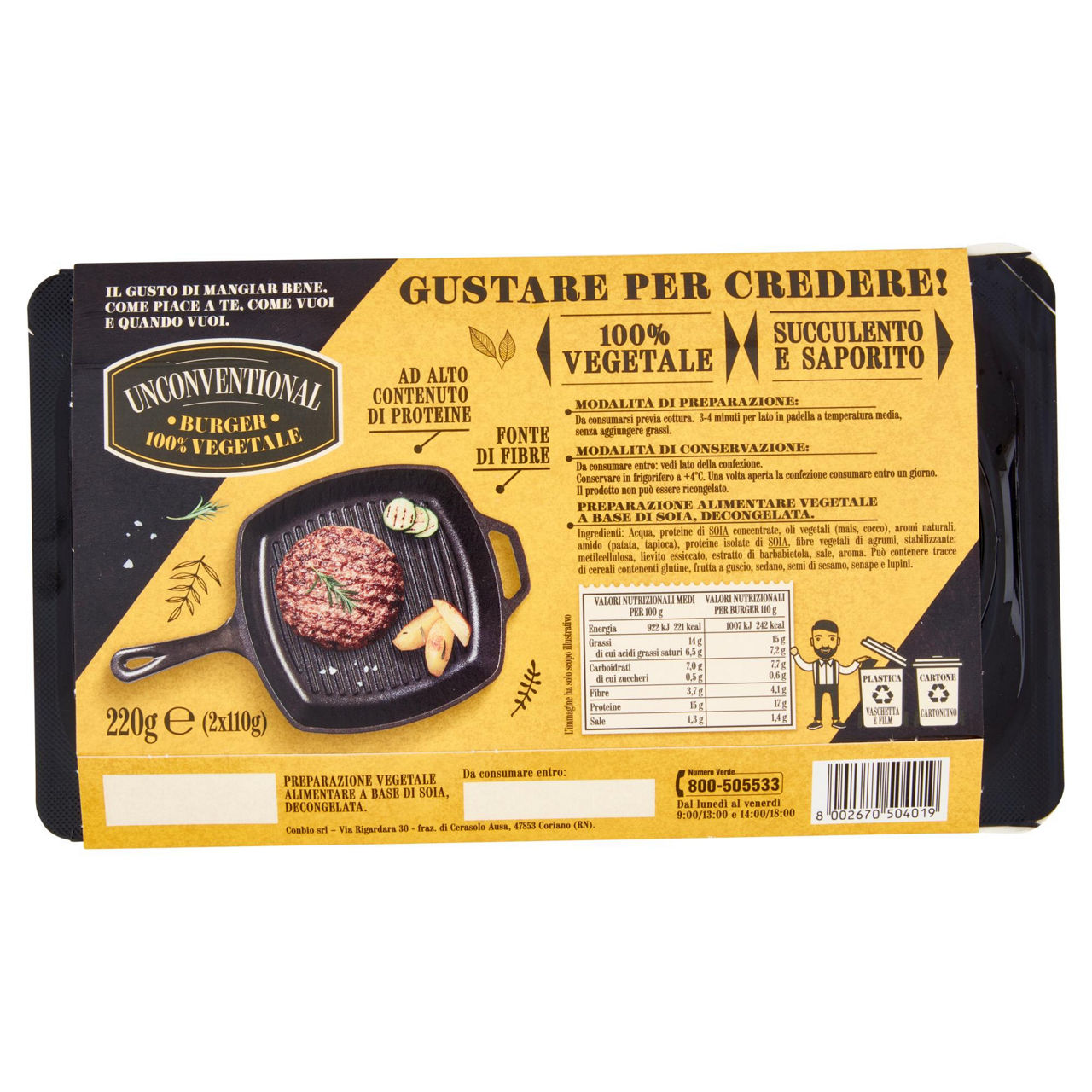 Burger vegetali 2 pz 220 gr - Immagine 31