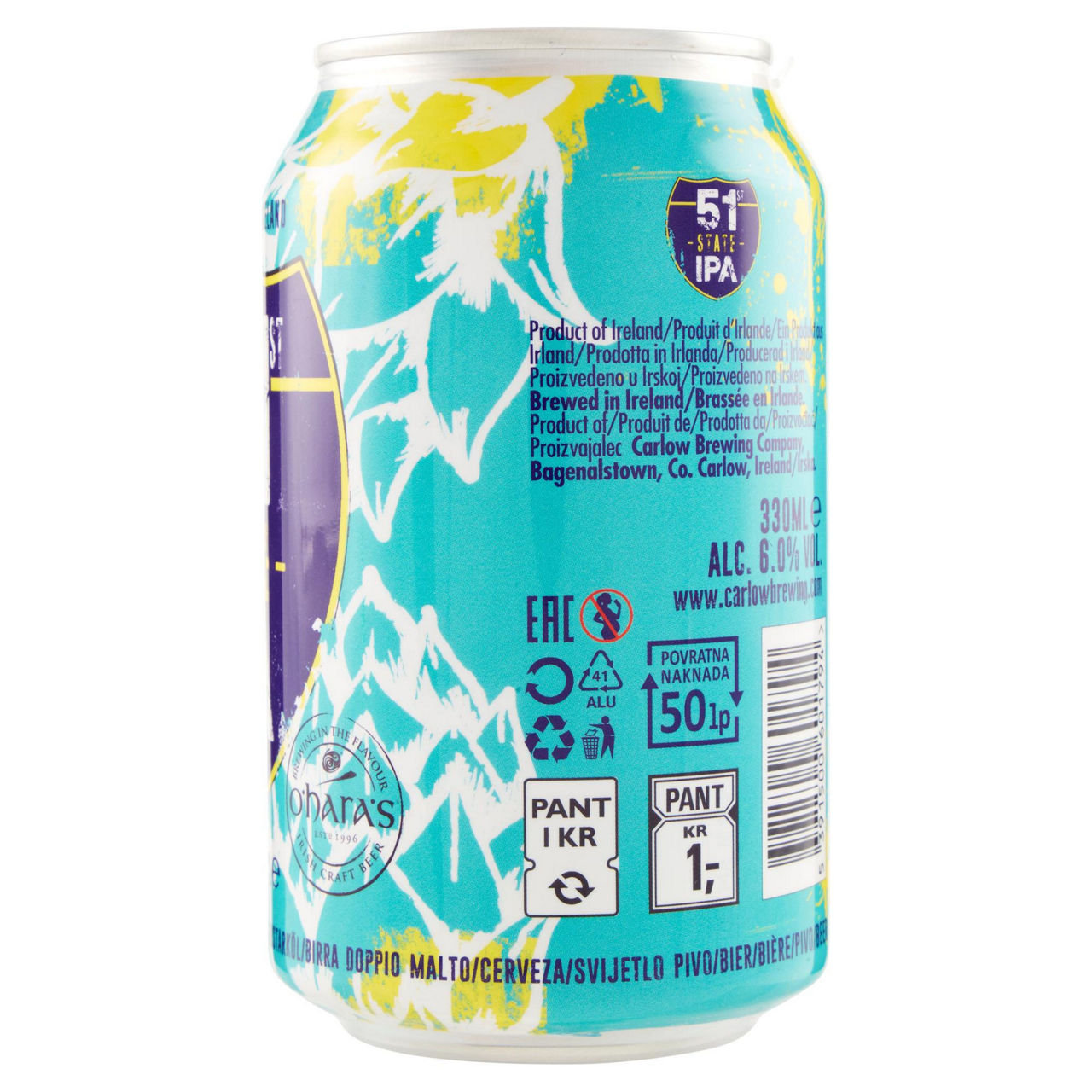 Birra O'hara's 51° State Ipa in lattina 330 ml - Immagine 51