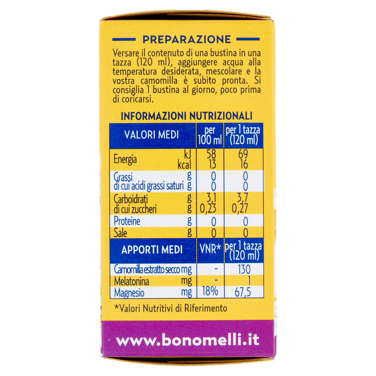 Camomilla solubile con melatonina e magnesio 16 filtri - Immagine 51