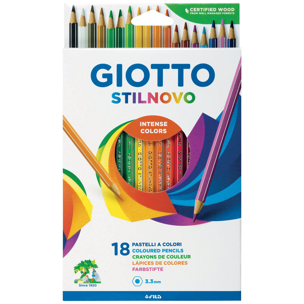 Matite colorate Stilnovo 18 pz