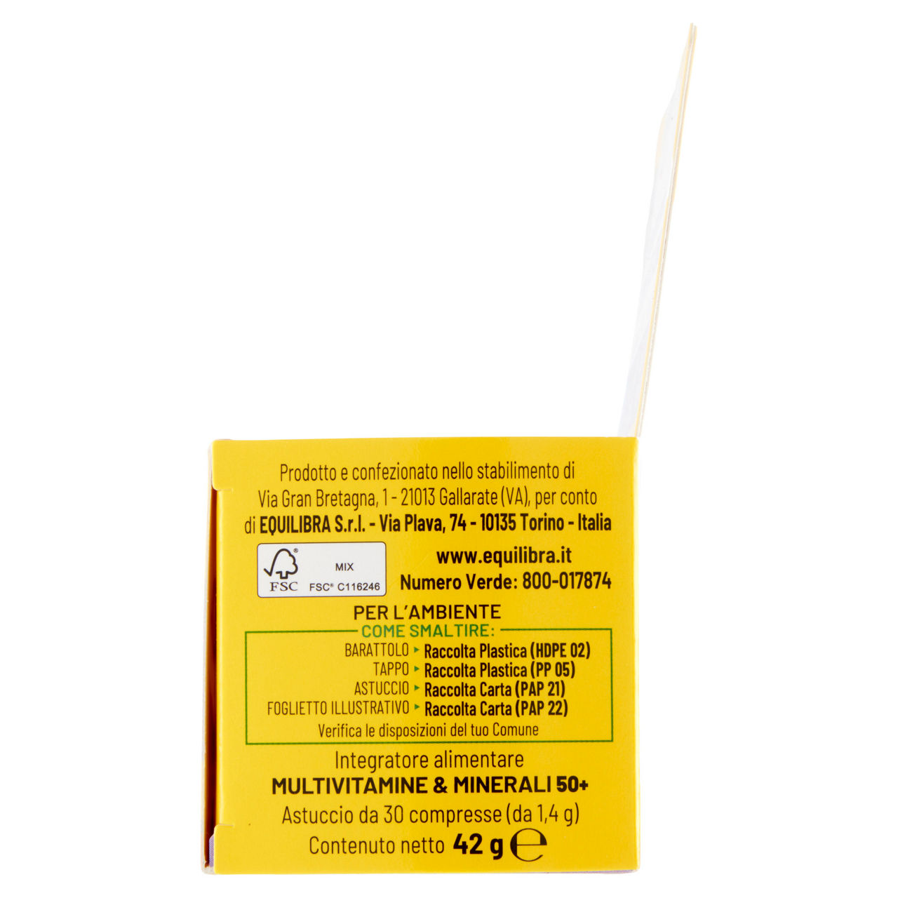 Integratore alimentare multivitamine e minerali 50+ 30 compresse - Immagine 21