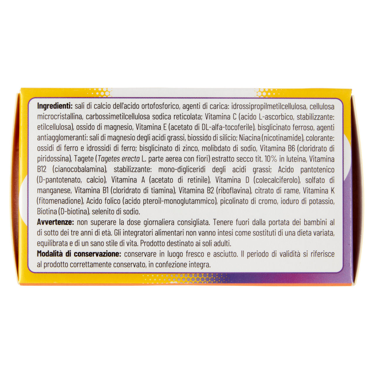 Integratore alimentare multivitamine e minerali 50+ 30 compresse - Immagine 11