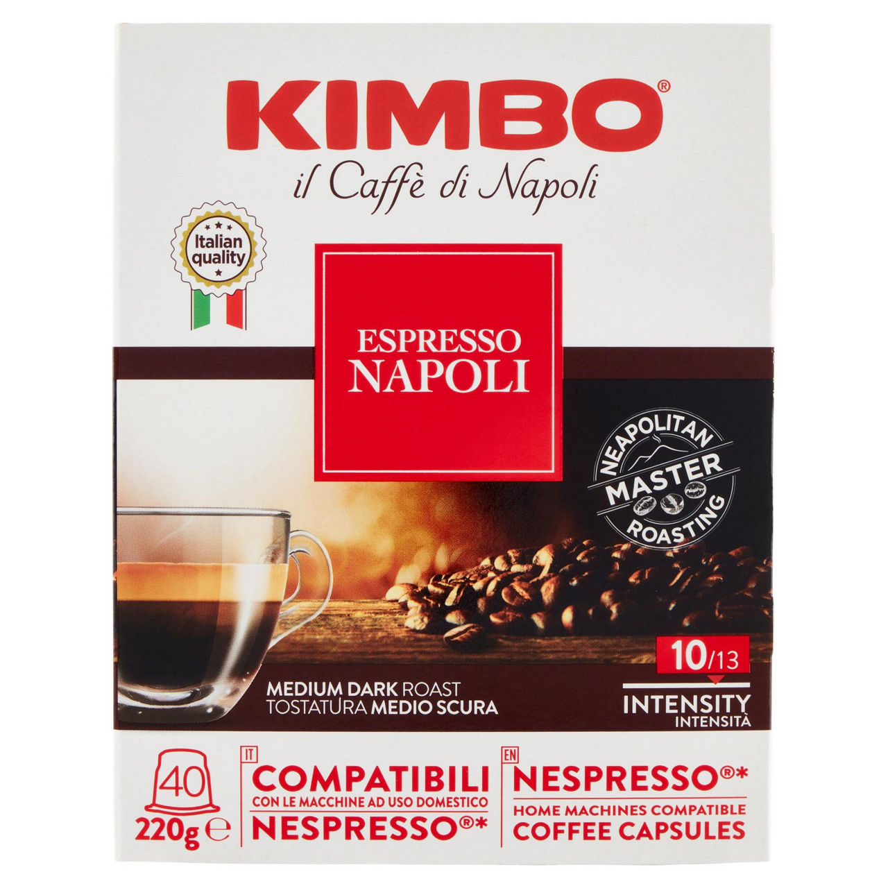 Caffè in capsule espresso Napoli compatibili con Nespresso 40 pz