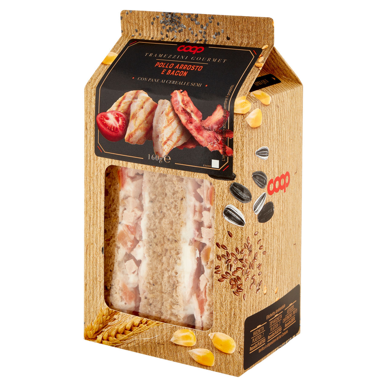 Tramezzini Gourmet con pollo e bacon 2 pz 160 gr - Immagine 41