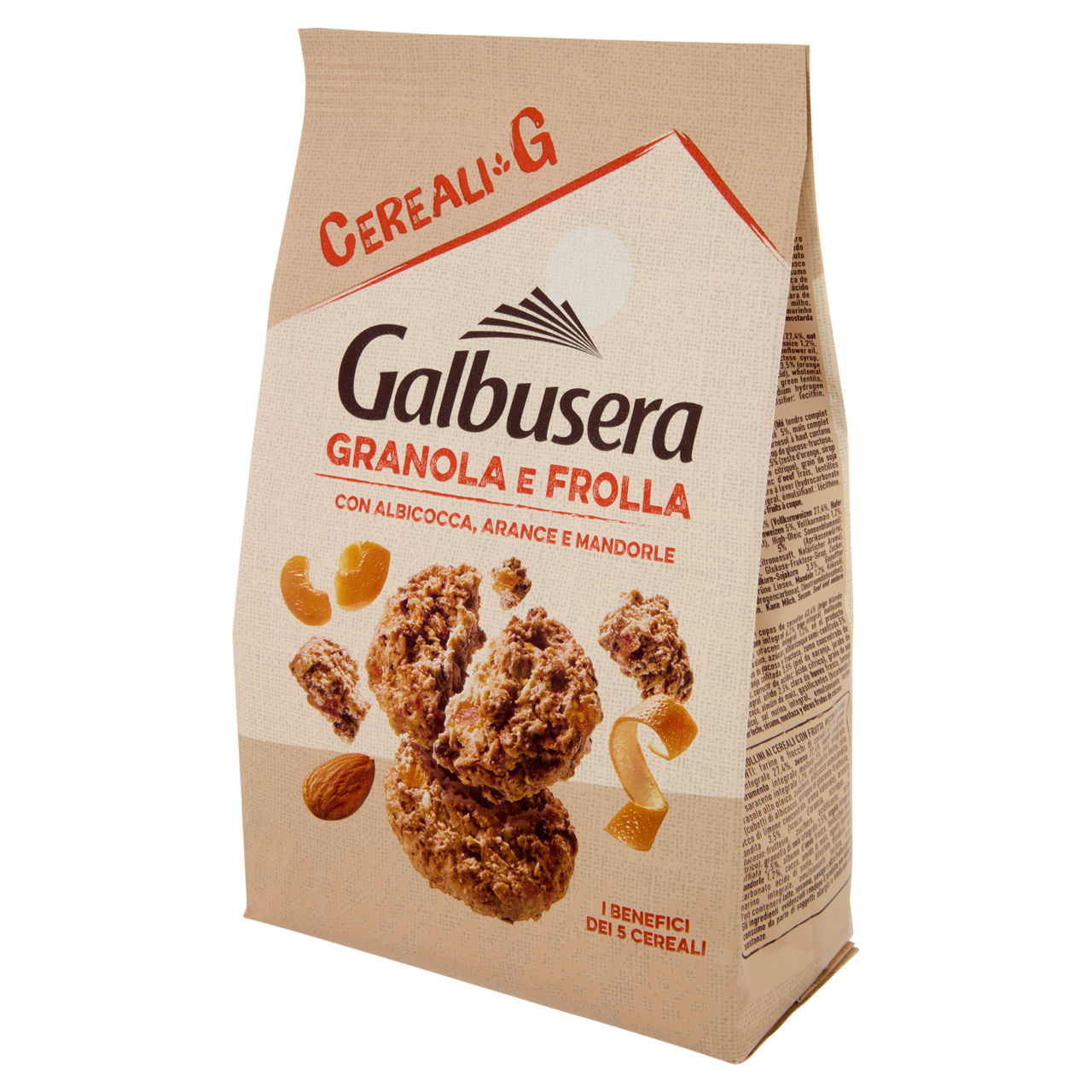 Biscotti granola e frolla con albicocca arancia e mandorle 300 gr - Immagine 21