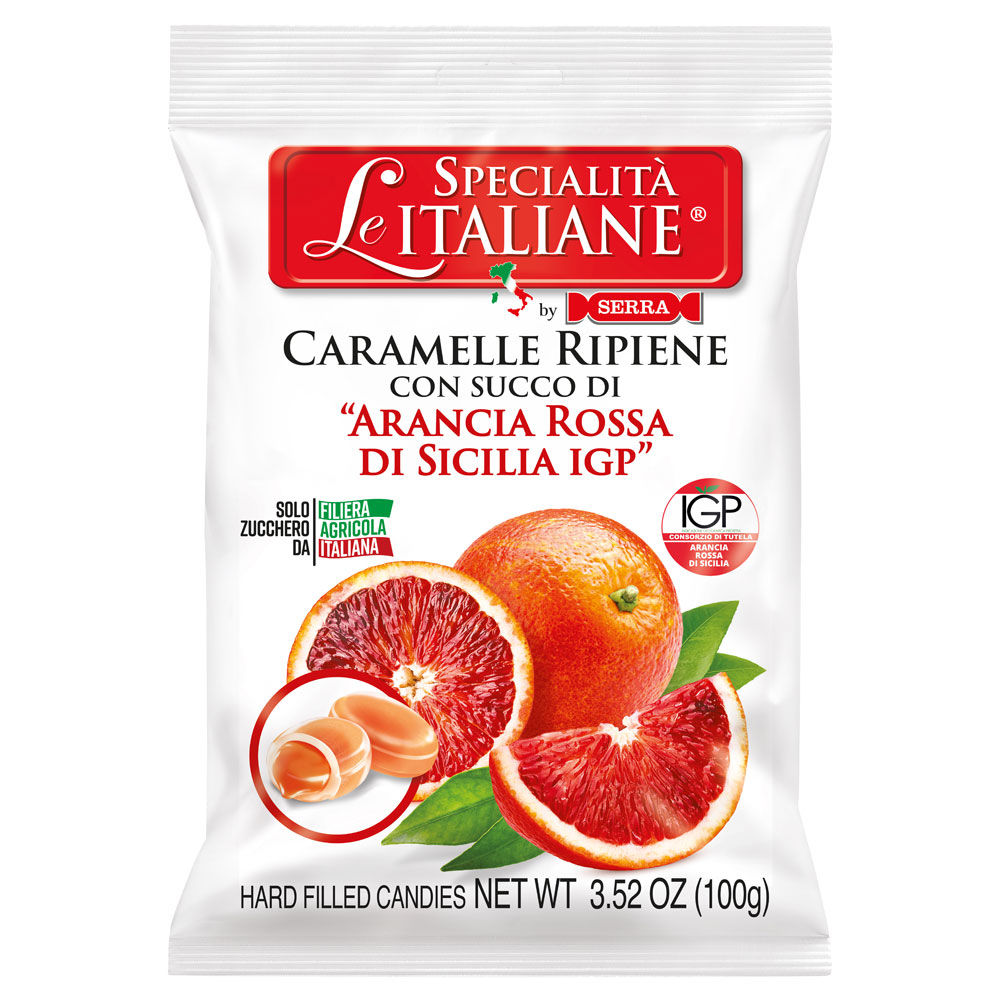 Caramelle ripiene con succo di Arancia Rossa di Sicilia IGP 100 gr