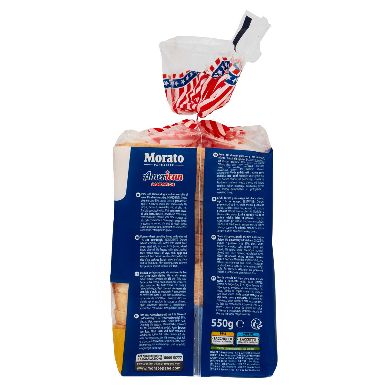 Pane a fette American Sandwich 550 gr - Immagine 11