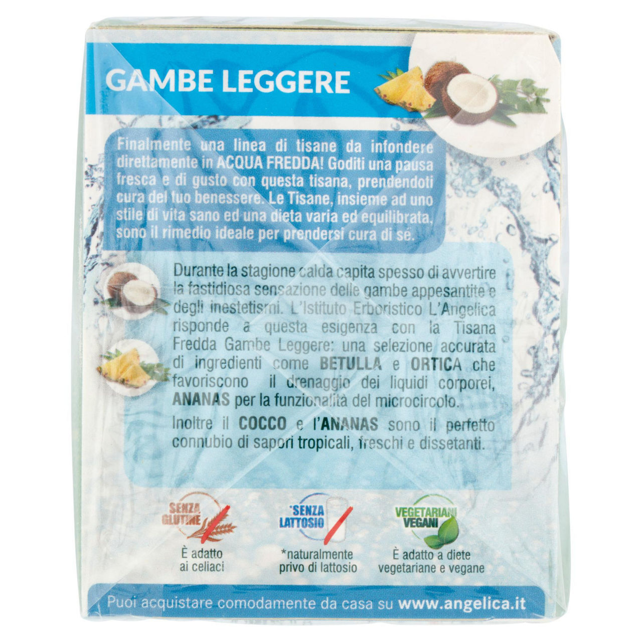 Tisana a freddo Gambe Leggere cocco ananas e betulla 18 filtri - Immagine 51