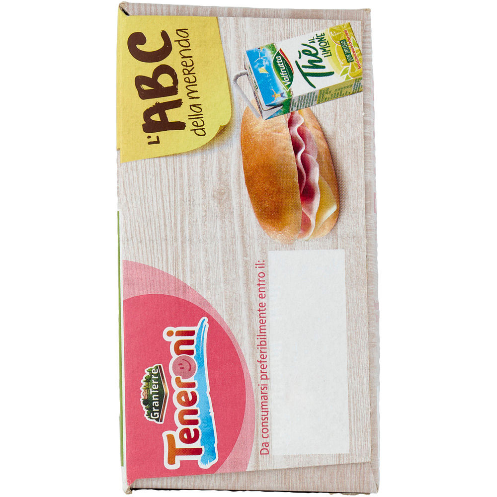 Merenda panino soffice con prosciutto cotto e formaggio e thè al limone 180 gr - Immagine 31