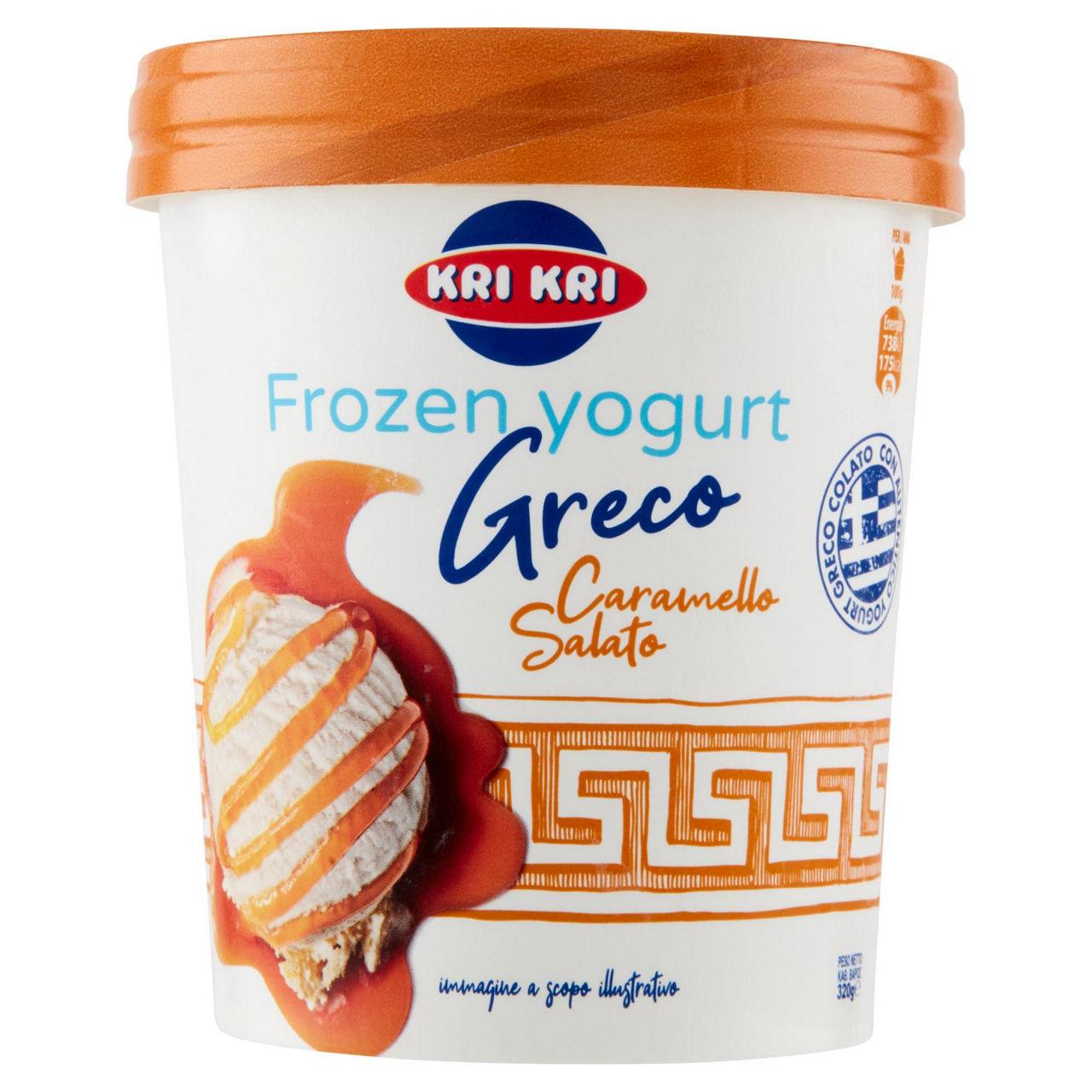 Gelato frozen yogurt greco al caramello salato 320 gr - Immagine 01