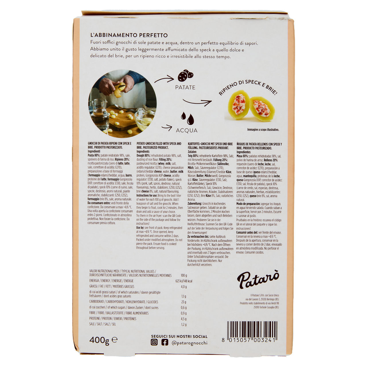 Gnocchi freschi ripieni con speck e brie 400 gr - Immagine 11