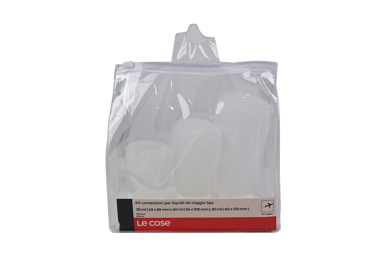 SET 3 FLACONCINI SILICONE PER LIQUIDI/GEL - Immagine 11
