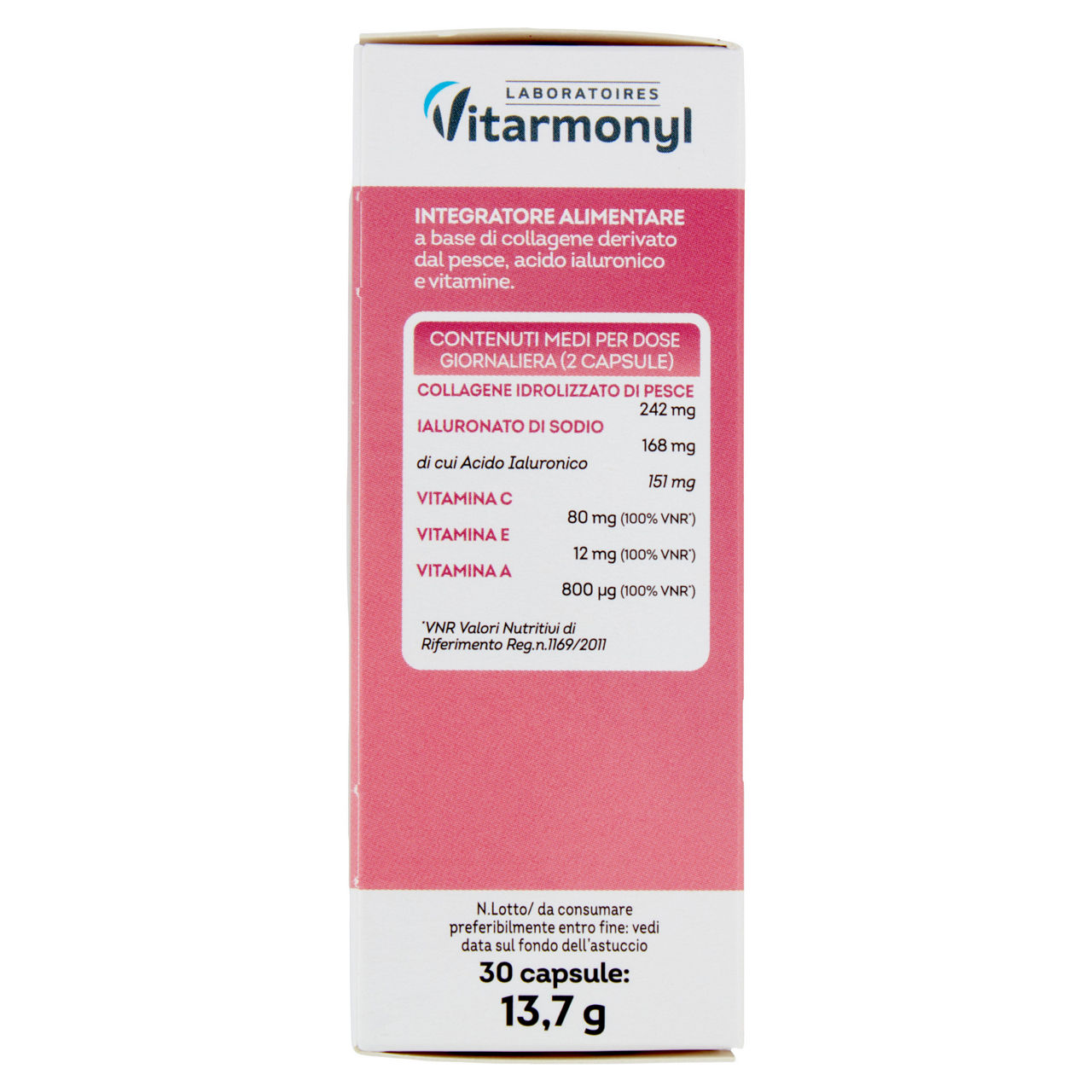 Integratore alimentare Acido ialuronico collagene anti age 30 capsule - Immagine 21