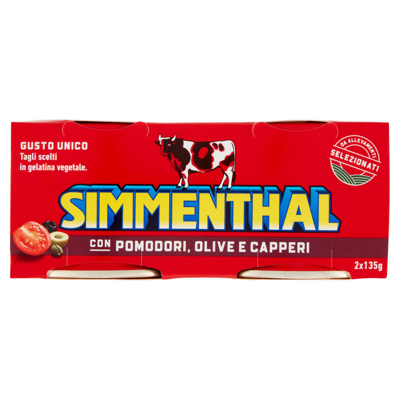 SIMMENTHAL CON OLIVE, POMODORINI E CAPPERI 135G X 2 - Immagine 01