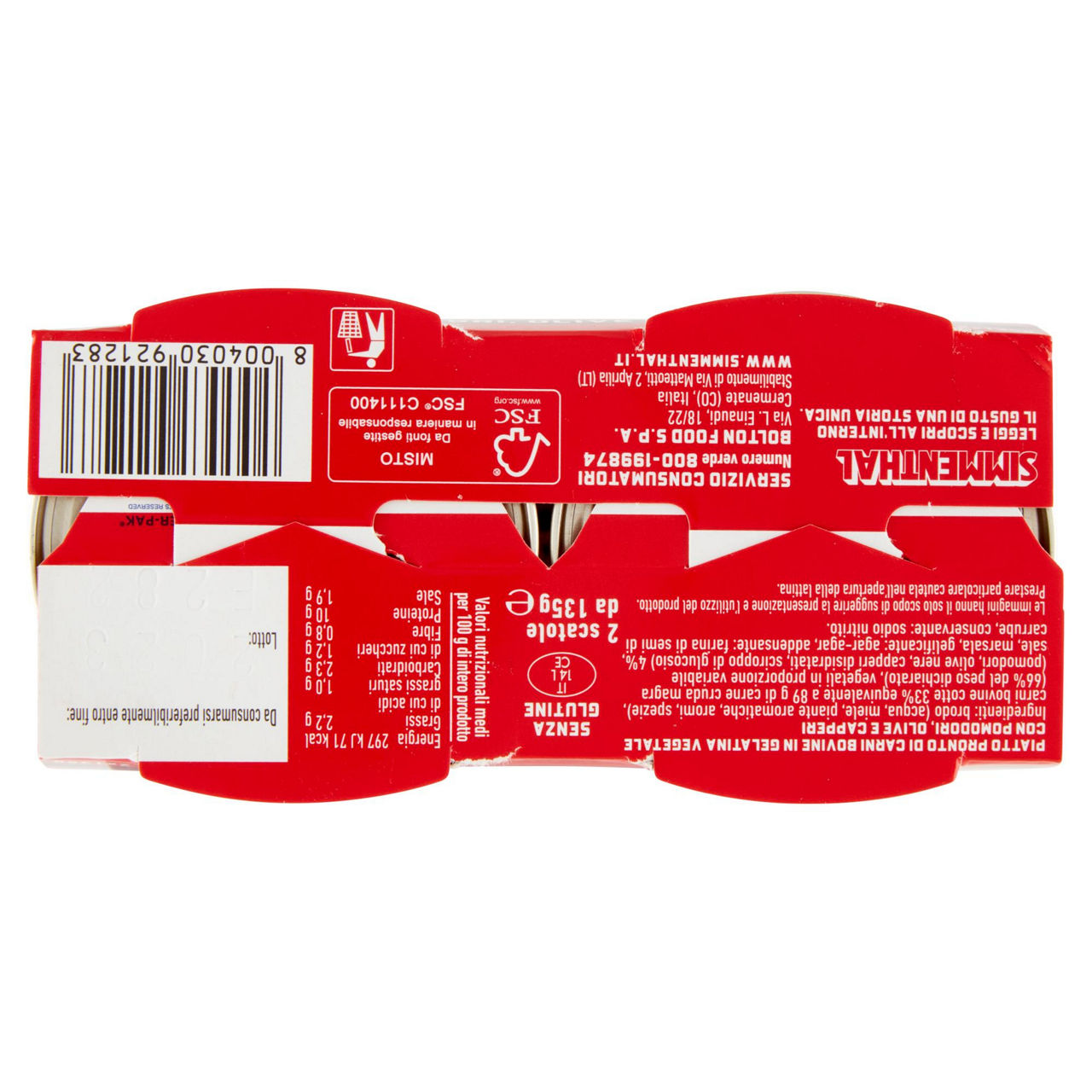 SIMMENTHAL CON OLIVE, POMODORINI E CAPPERI 135G X 2 - Immagine 11
