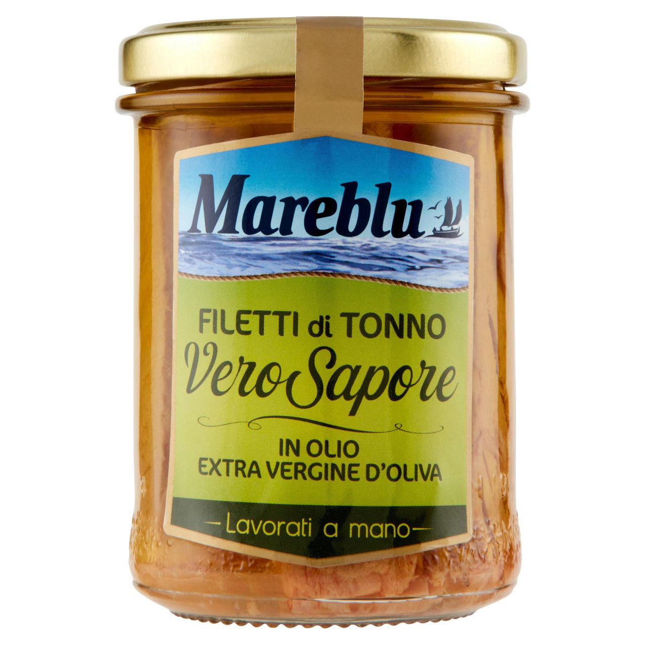 Fieltti tonno mareblu olio extra vergine d'oliva vero sapore vetro gr 180 - Immagine 01