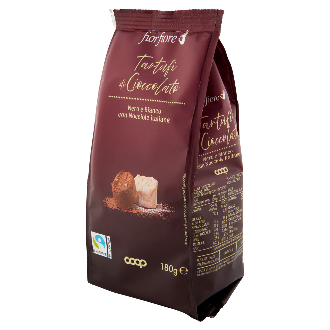 Tartufi al cioccolato nero e bianco con nocciole italiane 180 gr - Immagine 51